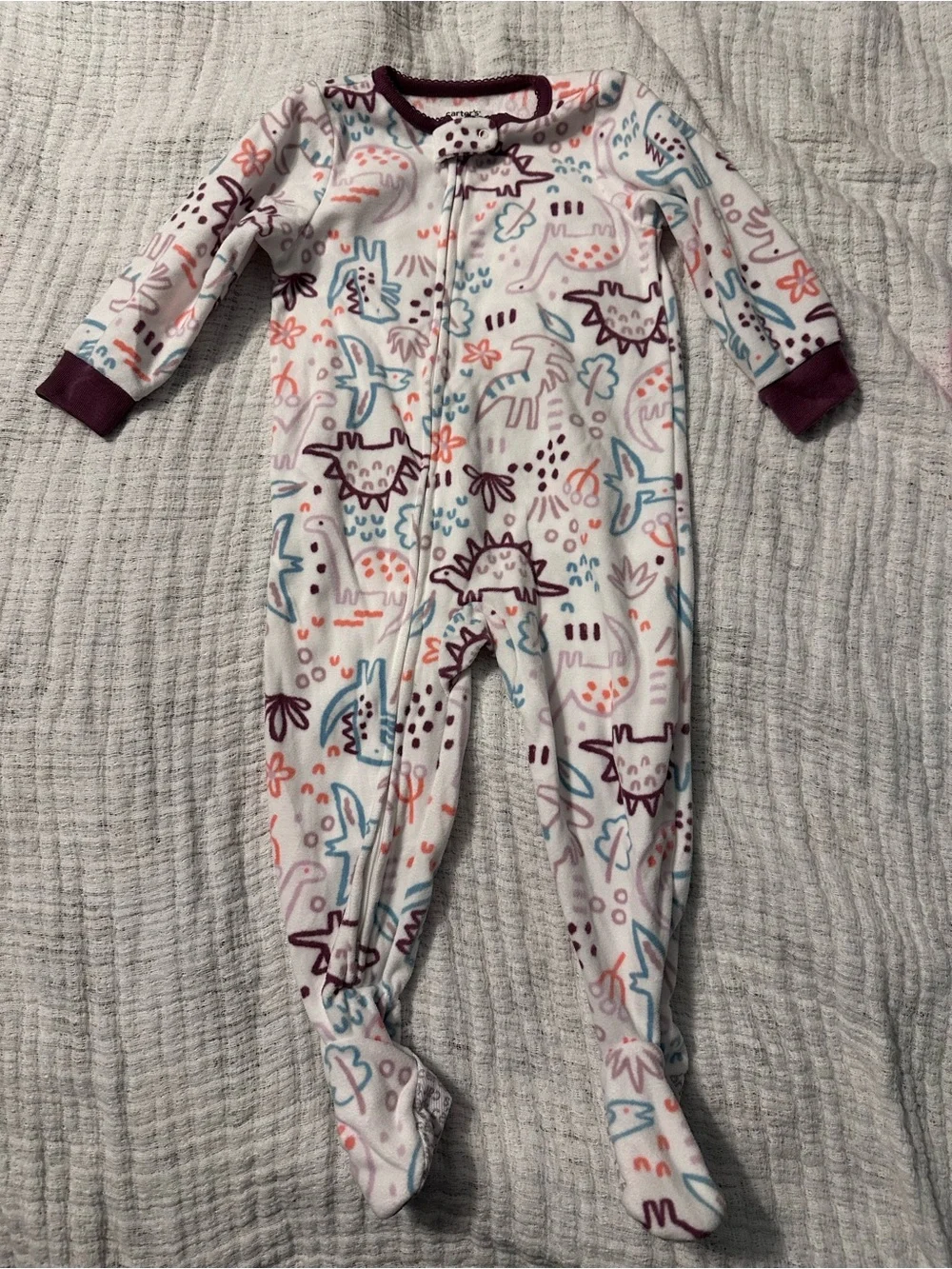 18 Month Footed Pajama Bundle of 6 - Colorful Disney and Carters!